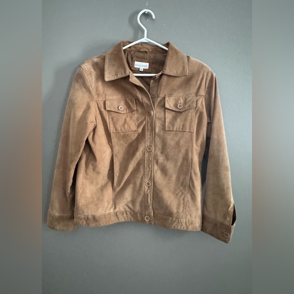 Vintage Western Style Brown Leather Jacket
